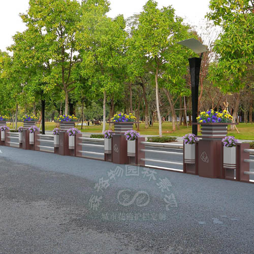 博古通今道路隔離護欄花箱